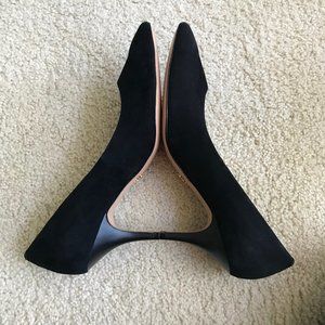 Pour La Victoire dress pump black kid suede "Isa"